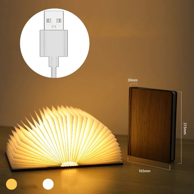 3D LED Book Ornaments Foldable Reading Light Ornament Modern Creative Accessories Luxury Aesthetic Accessory Home Decorations