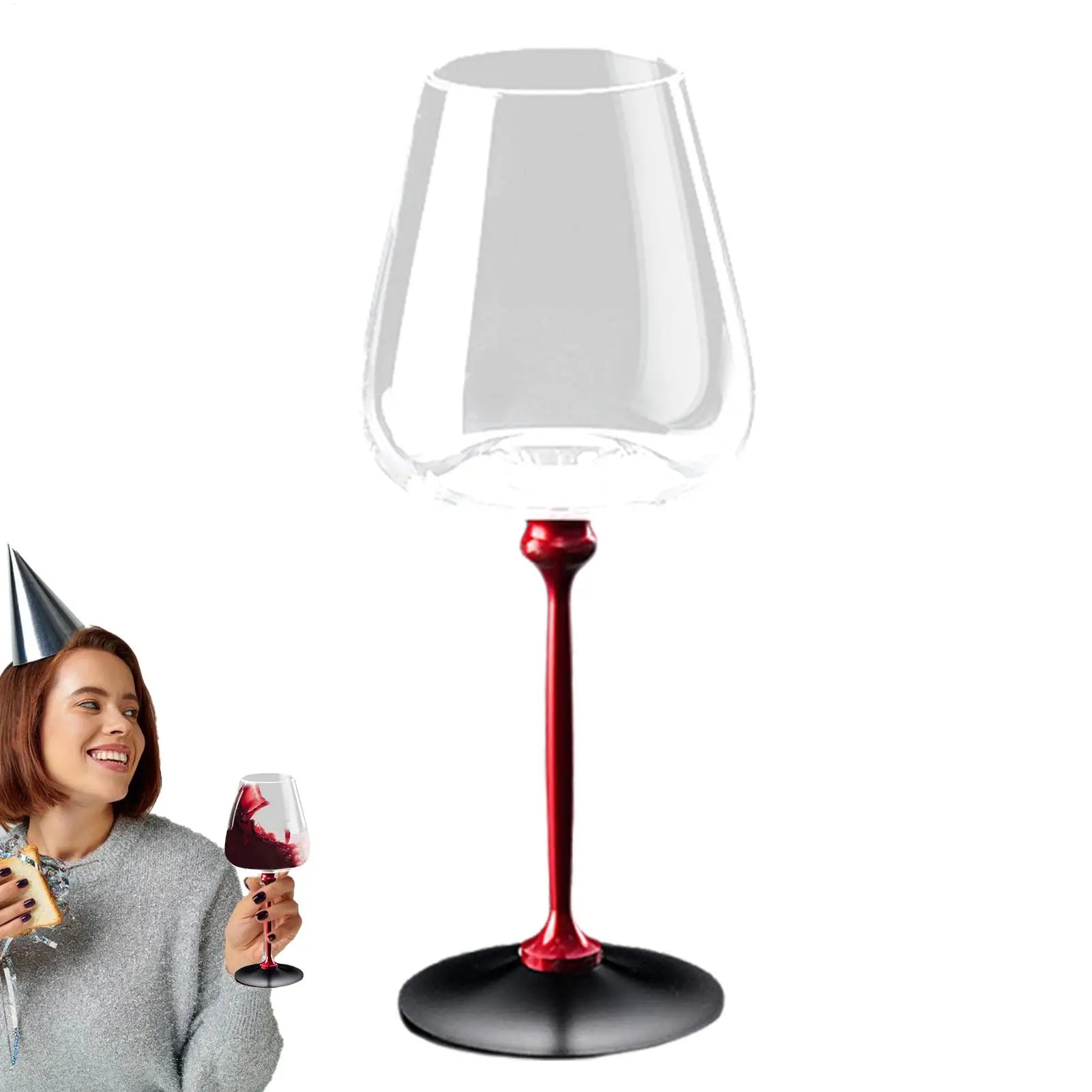 Elegant Wine Glasses Tall Wine Glasses Crystal Glassware Rolling Ergonomic Organizer Holder For Cocktail Drinking Birthday Pool