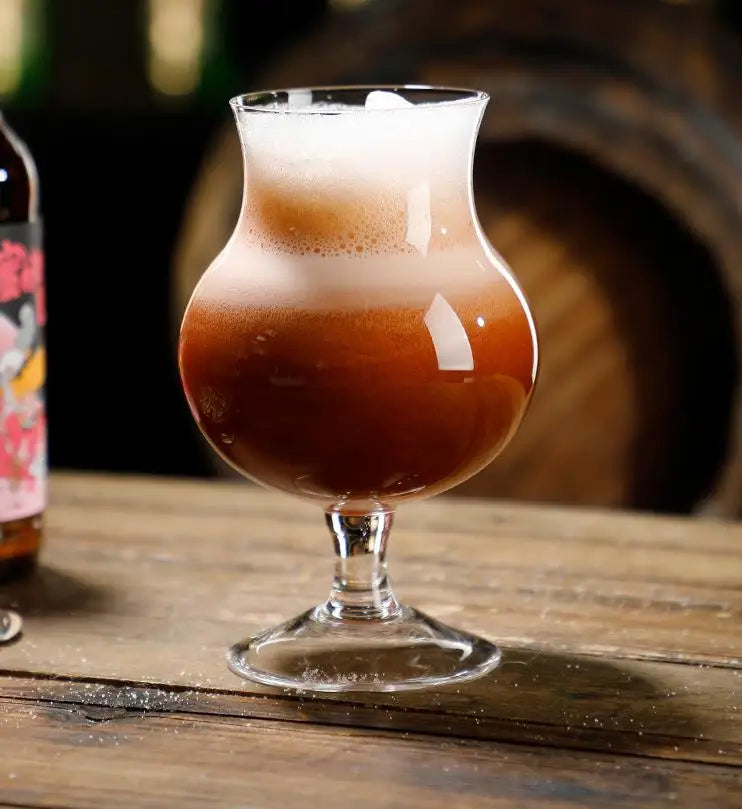 Tulip online celebrity craft mug 500 ml German draft beer mug wheat beer mug special wine glass for bar kitchen suds  wine