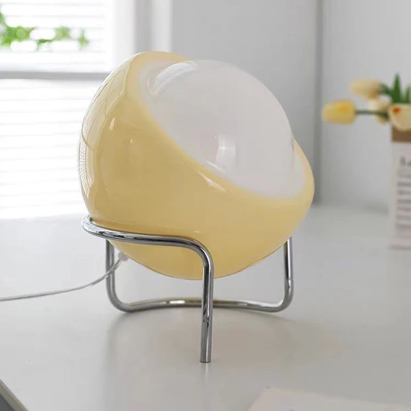 Medieval Bauhaus Indoor Table Lamp Living Room Bedroom Bedside Glass Creative Decoration Desk Lamp Nordic LED Retro Night Lights