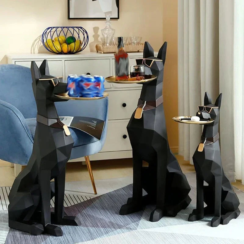 Black Round Side Tables Nordic Style Coffee Tables Waterproof Dining Games Living Room Center Modern Bedroom Home Furniture