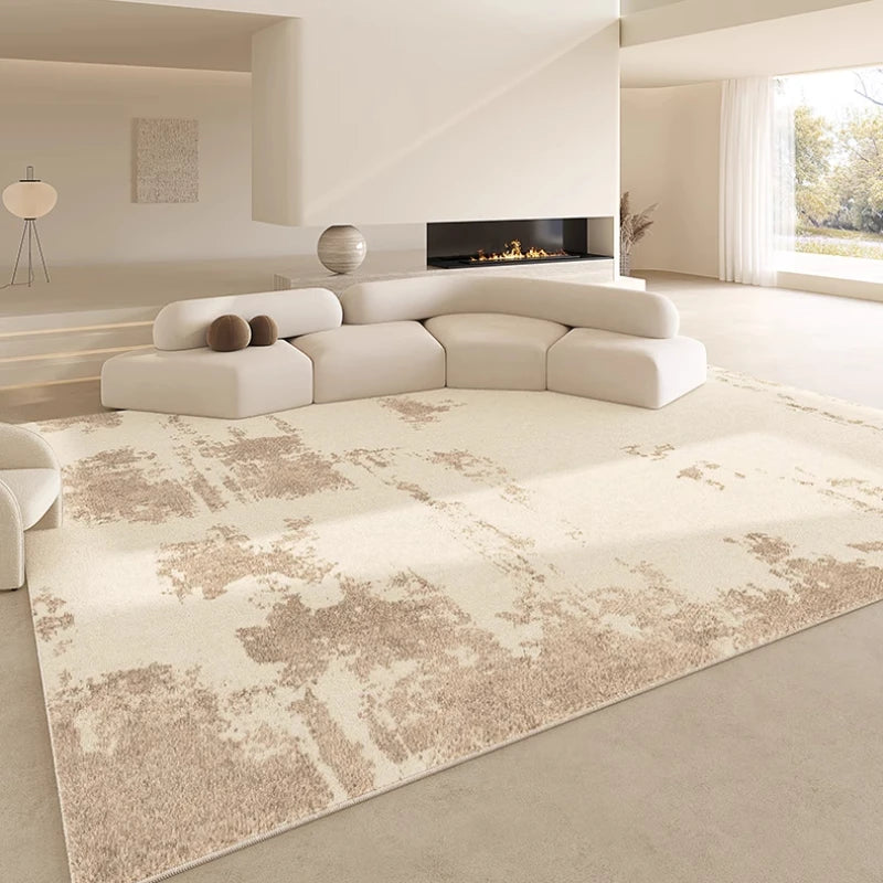 French Cream Style Waterproof Carpet Bedroom Fluffy Soft Thickened Sofa Carpets Living Room Decoration Large Area Rug 러그 kовер