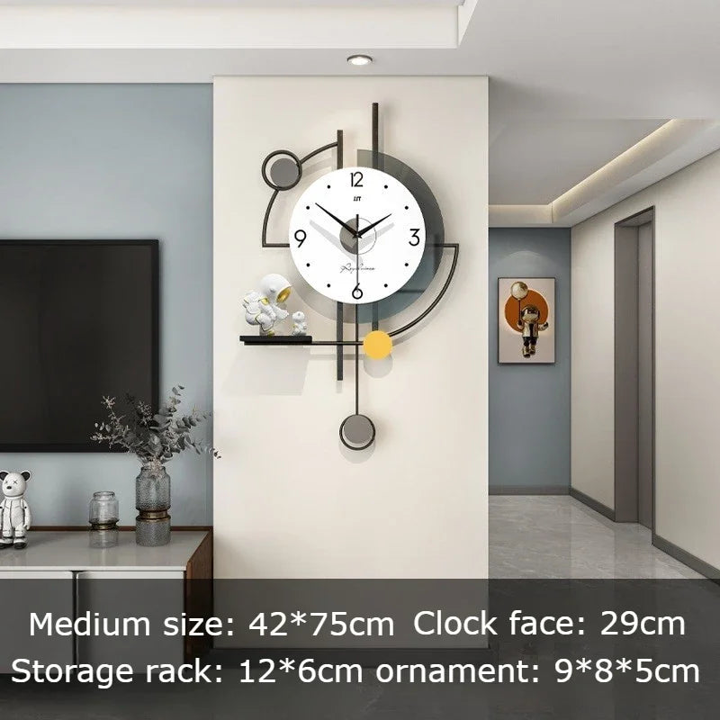 Modern Large Wall Clocks Silent Luxury Aesthetic Unique Clock Wall Art Elegant Stylish Clocks Living Room Watches Decoration