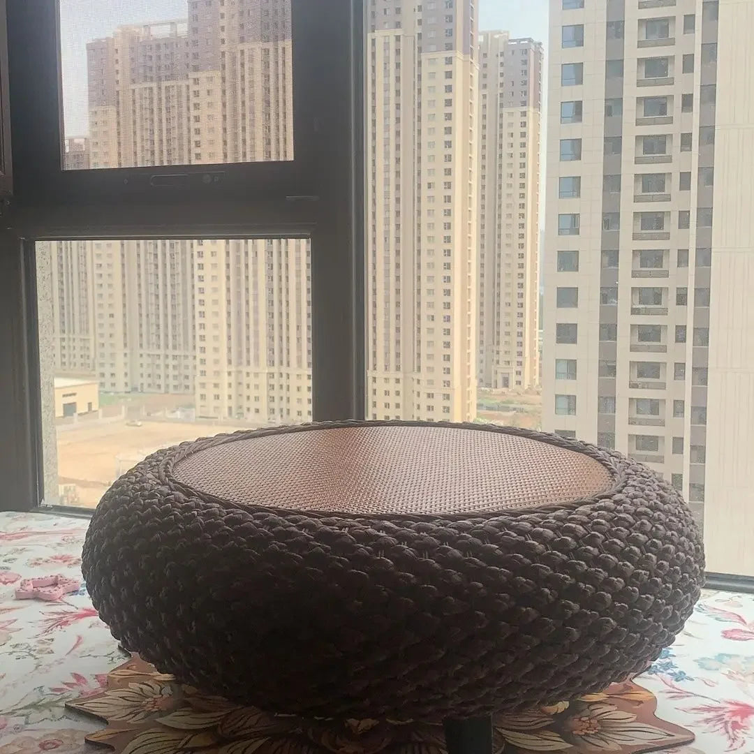 Bamboo Weave Coffee Table with Hidden Storage – view 12, modern home furniture