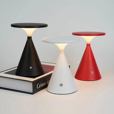 Bedhead Desk Mini Portable Touch Night Light Aluminum USB Rechargeable Funnel Light Outdoor Camping Light