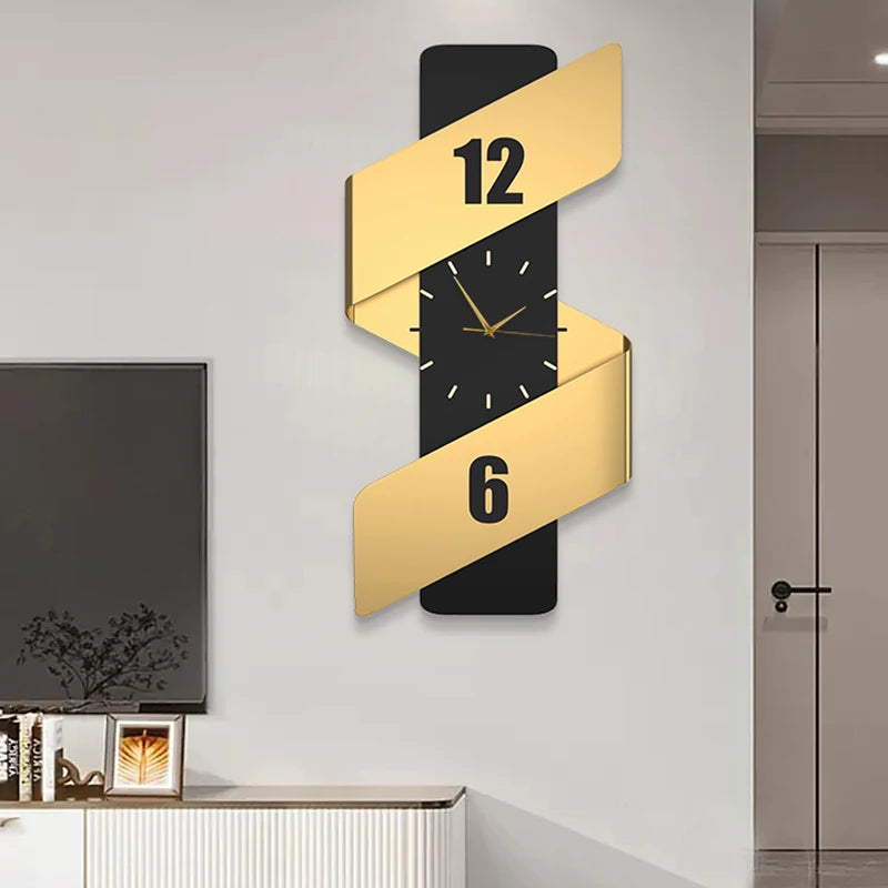 Luxury Digital Wall Clocks Living Room Art Mural Big Size Modern Wall Watch Minimalist Silent Horloge Murale Home Decoration