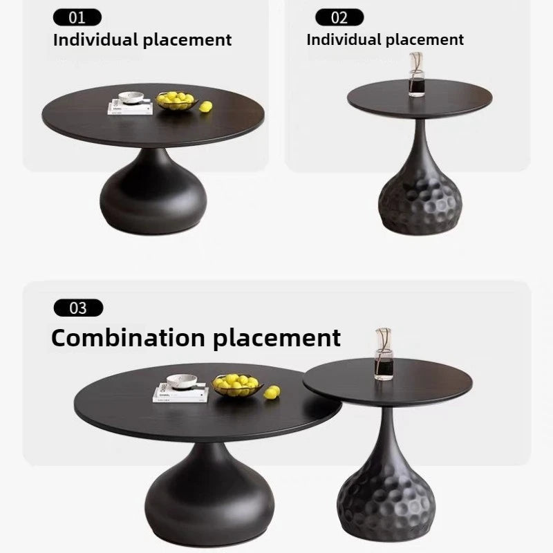 Nordic Round Coffee Table - Modern Living Room Essential – view 4, modern home furniture