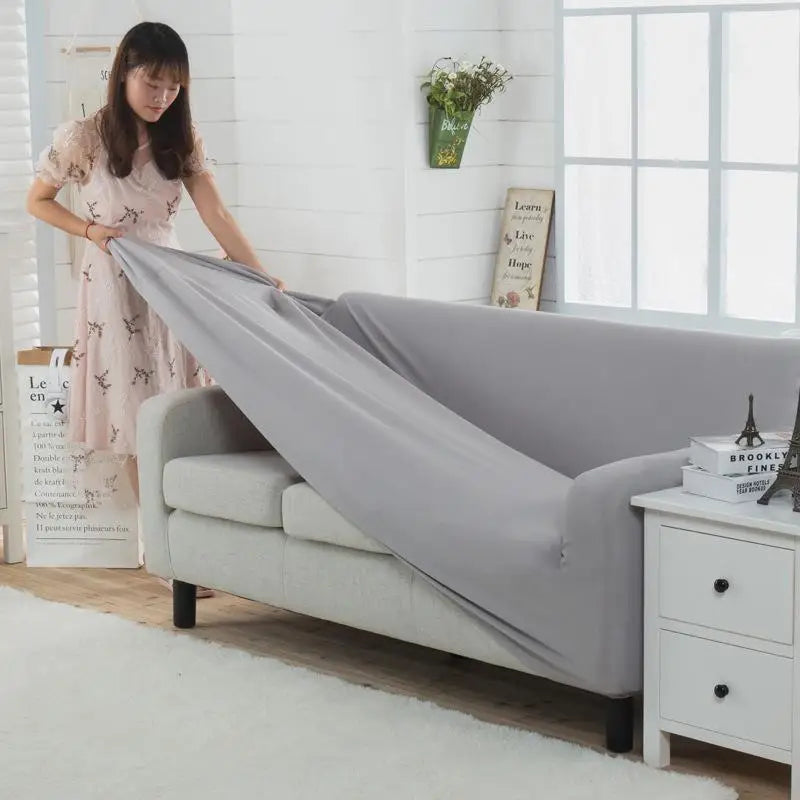 Simple Knitted Elastic Full Cover Combination Sofa Cover Guangfei Changaofa Cuion Pure Color Cloth Art Home Dustproof