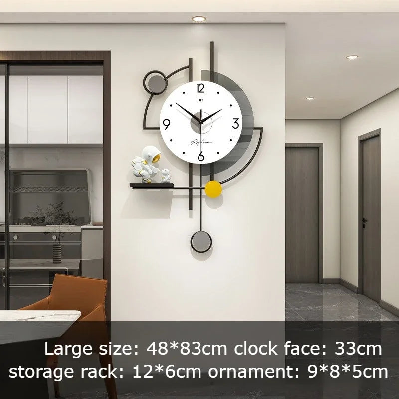 Modern Large Wall Clocks Silent Luxury Aesthetic Unique Clock Wall Art Elegant Stylish Clocks Living Room Watches Decoration