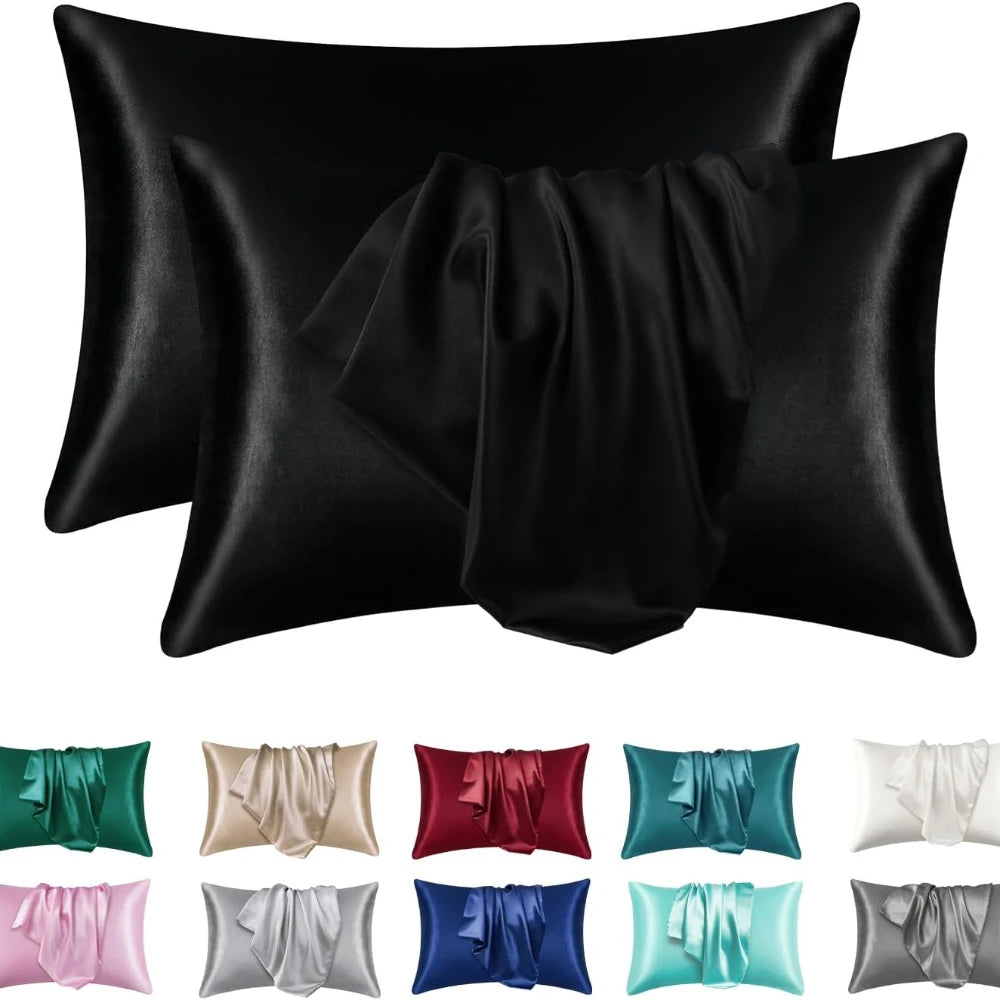 Pillowcase Silk Pillow Cover Silky Satin Hair Beauty Pillow case Comfortable Pillow Case Home Decor wholesale