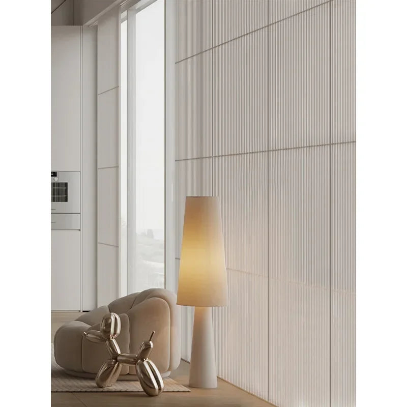 Nordicfloor Light Cream Style Fabric Led Floor Lamp For Living Room Sofa Corner Home Decor Bedroom Bedside Lamp