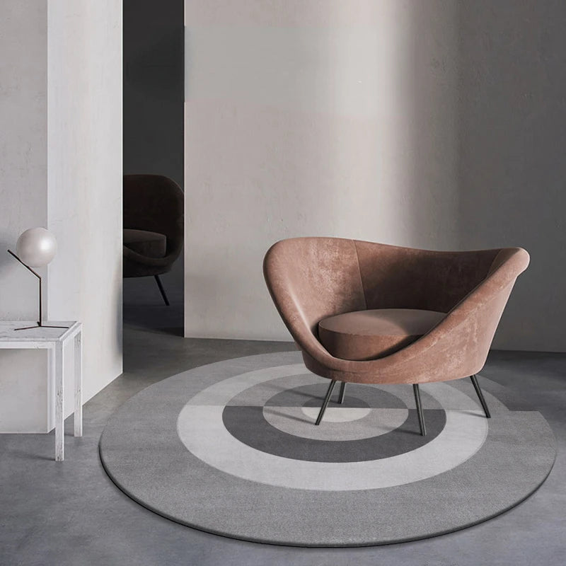 Nordic Style Rugs for Bedroom Light Luxury Living Room Decoration Round Carpet Home Fluffy Soft Rug Thick Plush Lounge Floor Mat