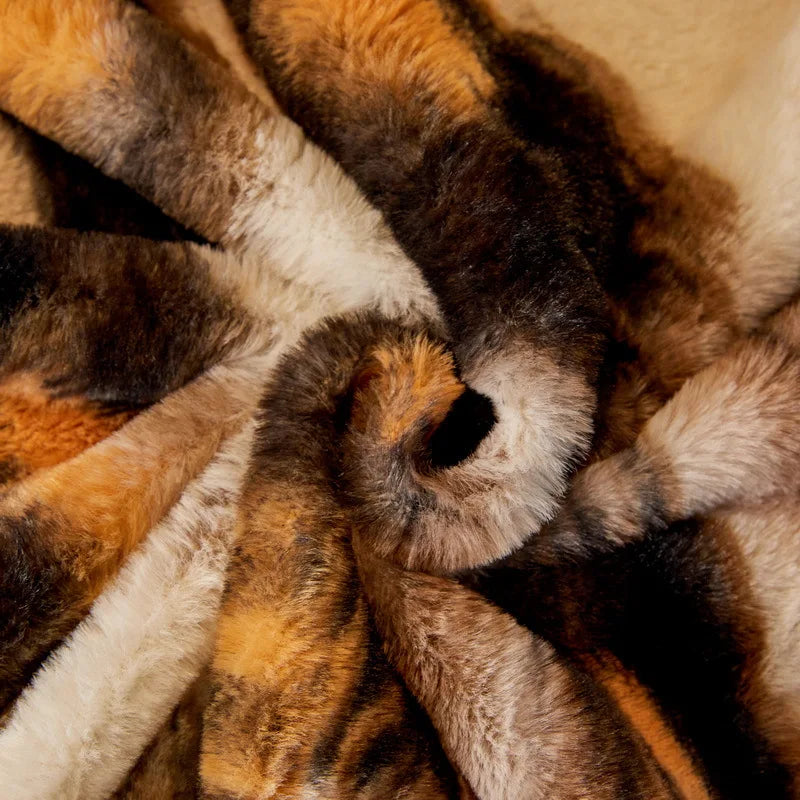 EIFLOY-Leopard Print Plush Sofa Covers Velvet, Throw Blanket, Couch Slip Covers, One Piece, Universal Furniture Protector