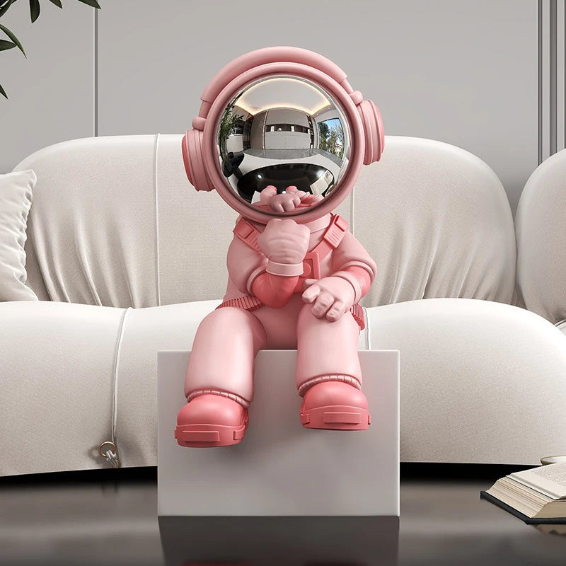 Miniature Astronaut Ornaments Living Room Aesthetic Figurines Creative Interior Art Sculptures Desk Home Decorations Gift Ideas