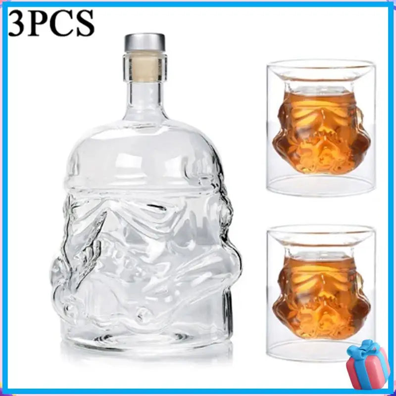 Transparent Skull Glass, High Borosilicate Glass, Heat-Resistant Wine Utensil,Skull Wine Bottle Durable