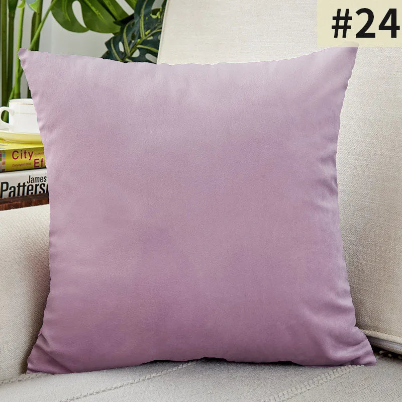 Velvet Cushion Cover Solid Color Throw Pillow Covers for Living Room Sofa Decorative Pillow Home Decor Pillowcase