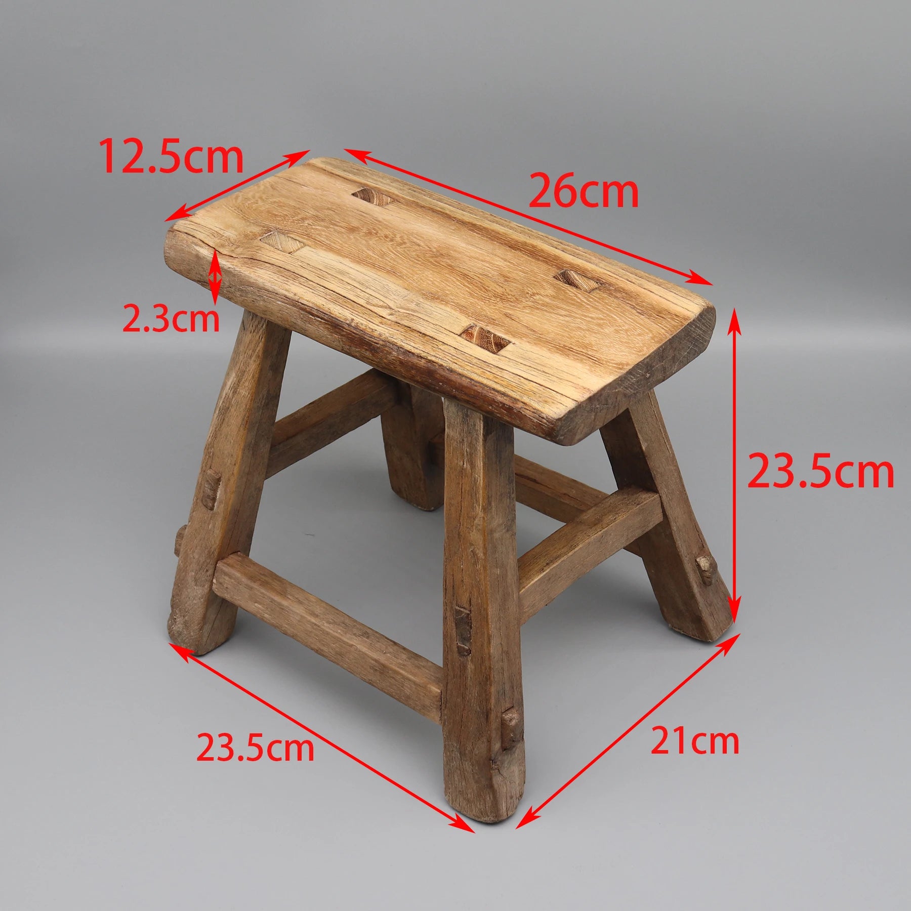 Rustic Wooden Stool for Home Decor – view 3, modern home furniture