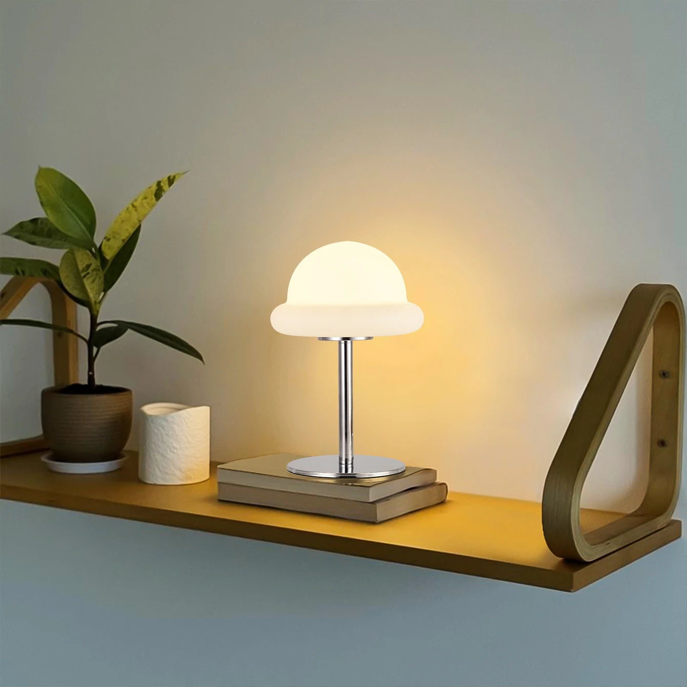 Cute Cloud Shaped USB Table Lamp 3 Light Colors 10 Dimming Options Plastic Cover Bedside Lamp for Kids Room  Bedroom Restaurant