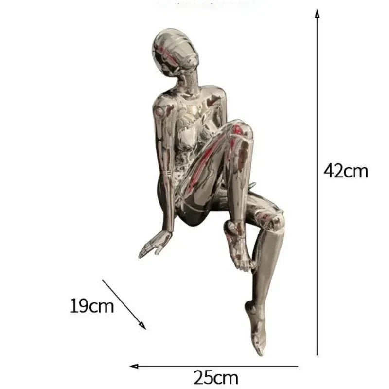 Figurines Sculptures Statue Creative Aesthetic Modern Sculptures Figurines Elegant Bedroom Small Living Room Figurine Decoration