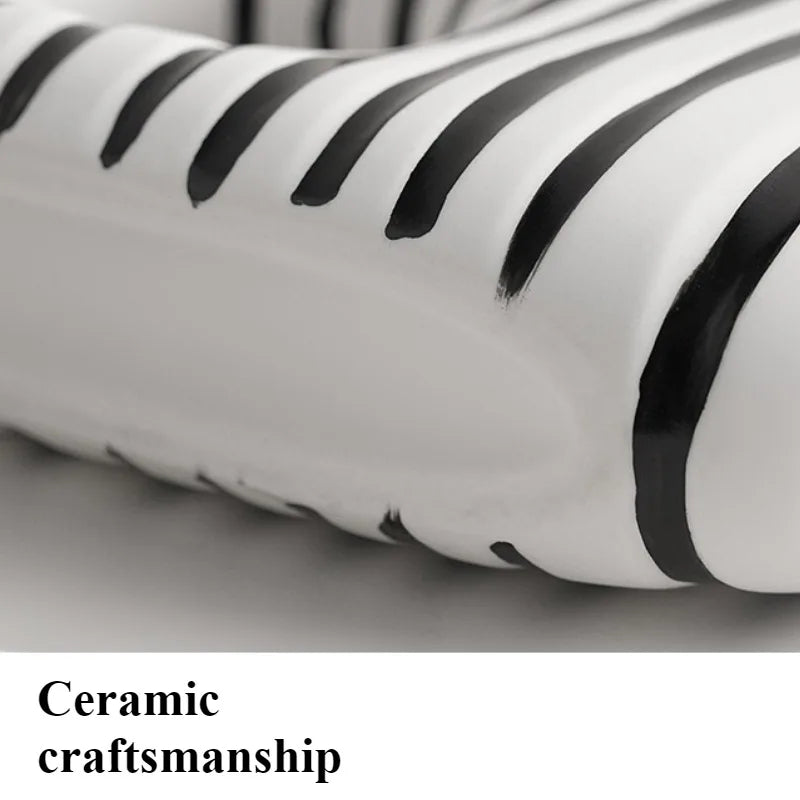 Modern Ceramic Vase Living Room TV Cabinet Desktop Simple Flower Storage Bottle Hall Entrance Decorative Ornaments Room Design