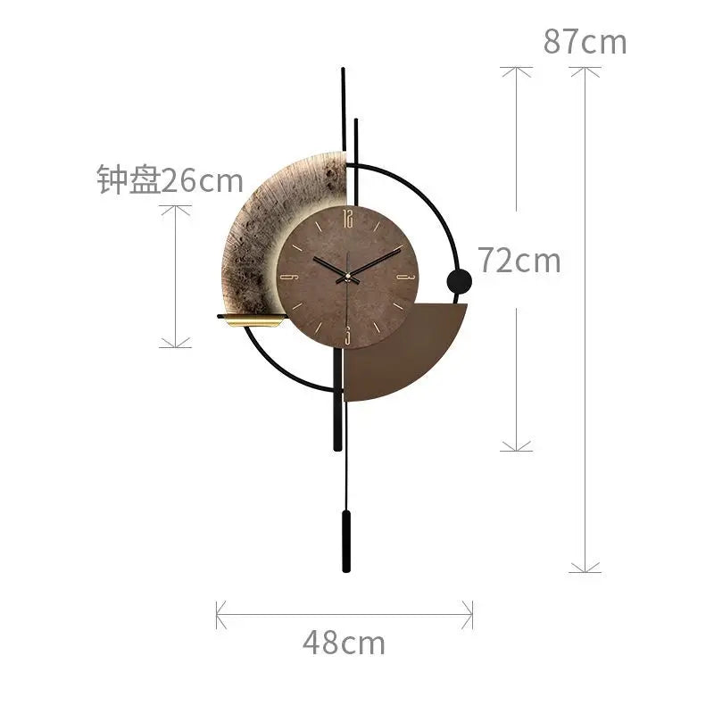 Home Decor Painting Wall Clock TV Background Wall Living Room Decoration Clock