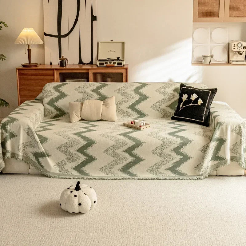 EIFLOY-Modern Chenille Sofa Towel Cover, 3,4 Seater, Anti Cat Scratch, L Shape Couch Cover for Living Room, Armchair Towel