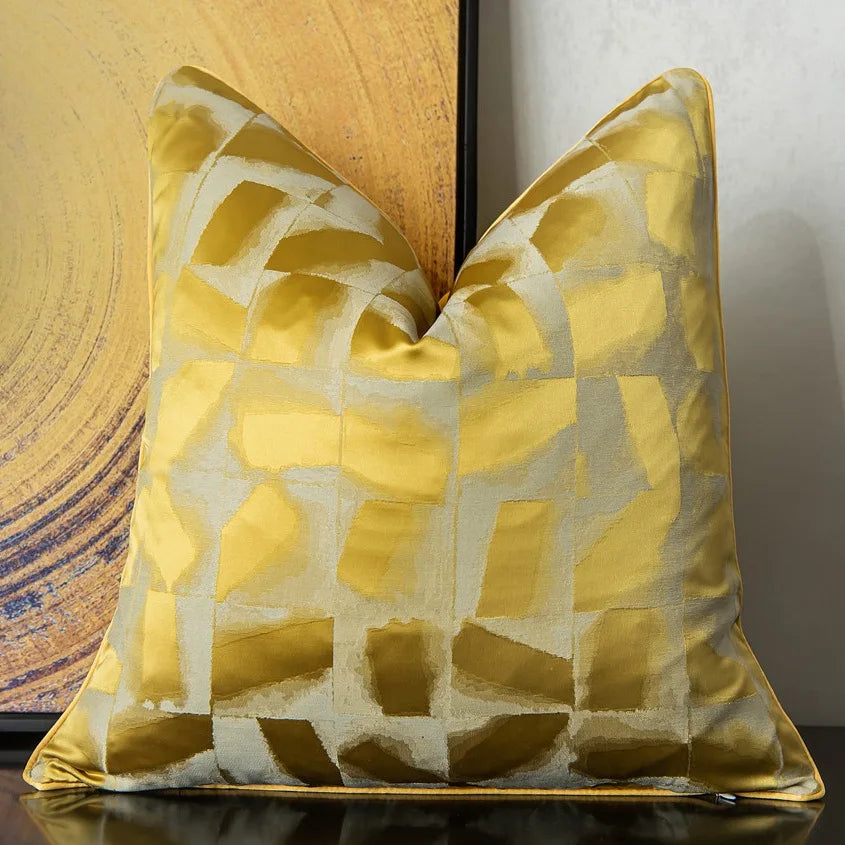 Design Luxury Jacquard Cushion Cover Geometric Plaid Pillow Cover for Home Hotel Sofa Bedroom Decoration 30x50 45x45 50x50 60x60