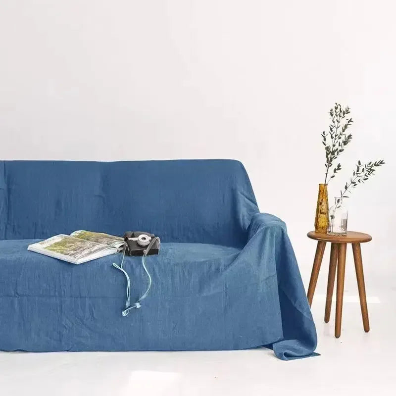 100% Linen Sofa Cover ,Premium Quality Sofa Slipcover, Soft Couch Chair Cover for Living Room Bedroom LOVESEAT Home Textile
