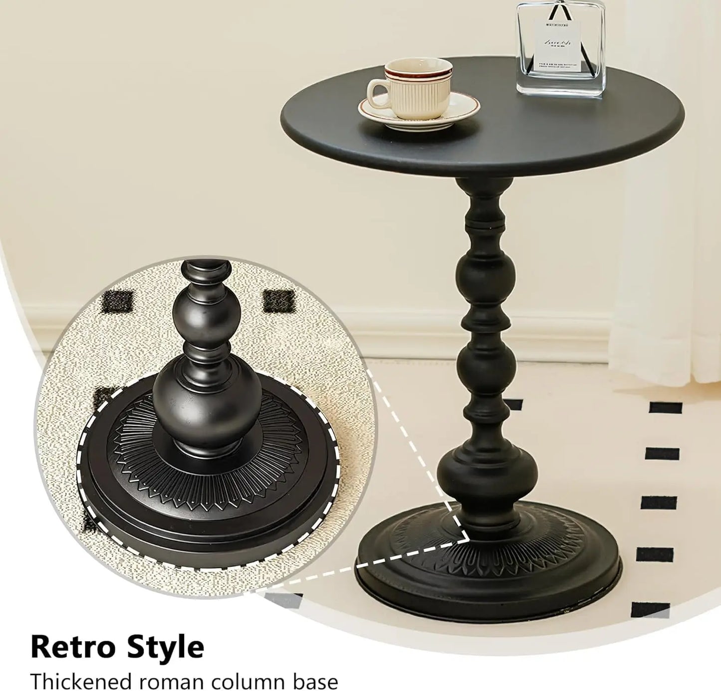 Matte Metal Side Table - Perfect Accent for Any Room – view 6, modern home furniture