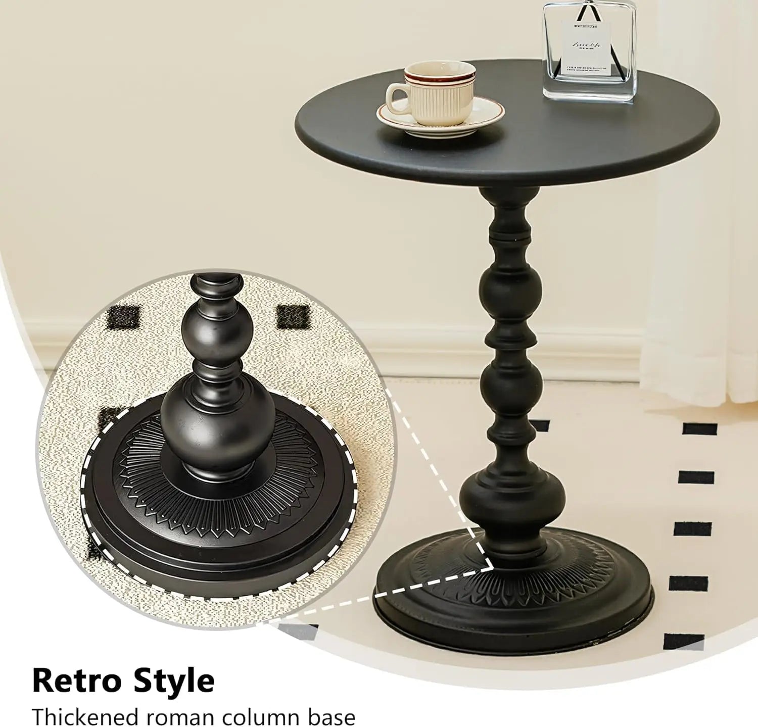 Matte Metal Side Table - Perfect Accent for Any Room – view 6, modern home furniture