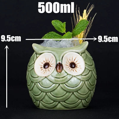 400ml Tiki Mugs Cocktail Cup Beer Wine Mug Ceramic Tiki Mugs Art Crafts Creative Hawaii Mugs