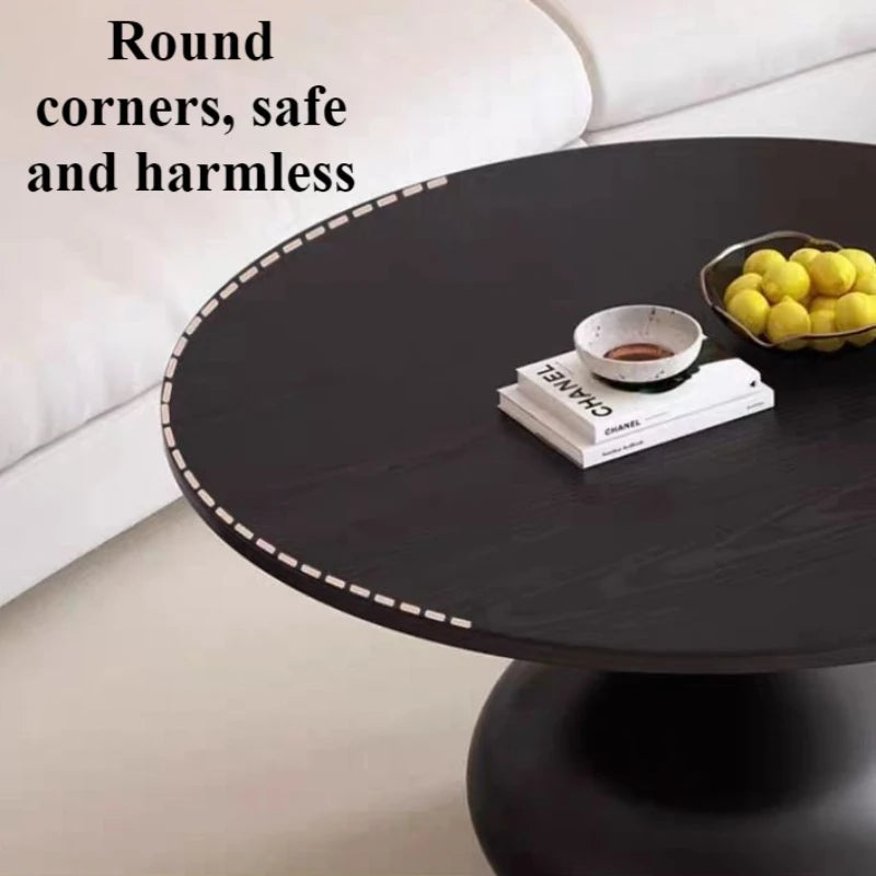 Nordic Round Coffee Table - Modern Living Room Essential – view 3, modern home furniture
