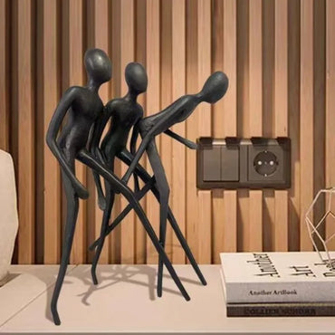 Figure Sculptures Modern Creative Figurines Interior Aesthetic Miniature Ornaments Luxury Table Accessories Home Decorations