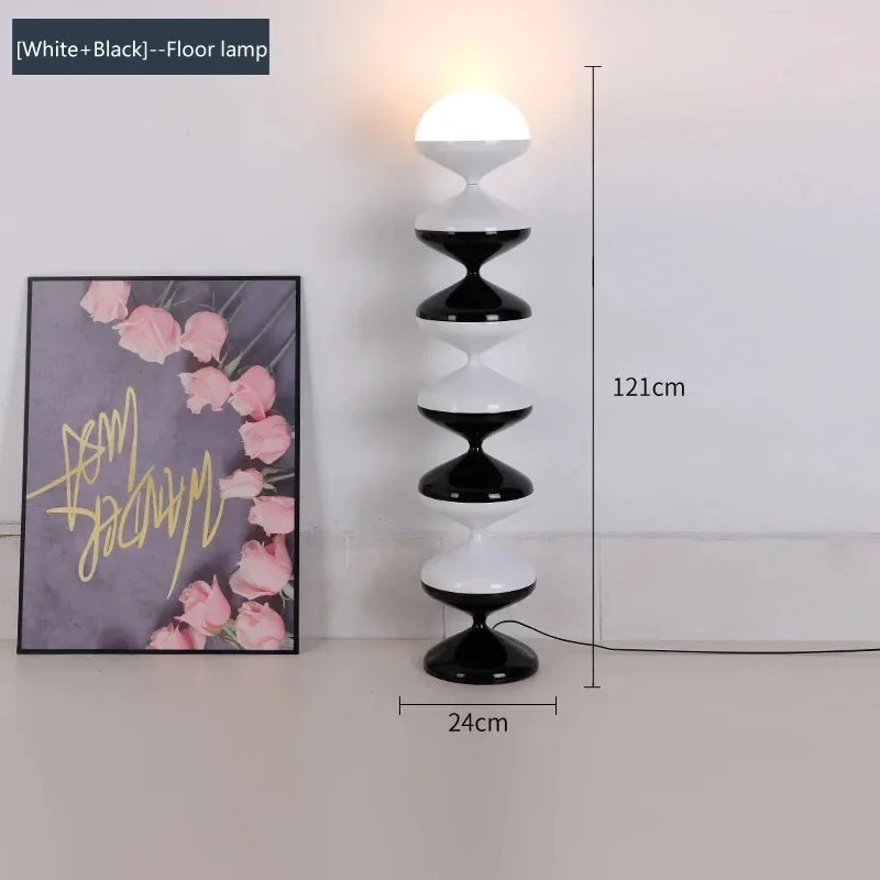 Stacked Gourd Floor Lamp LED Minimalist Stand Lamp Foyer Room Kitchen Lighting Indoor Home Decoration Living Room Tall Light