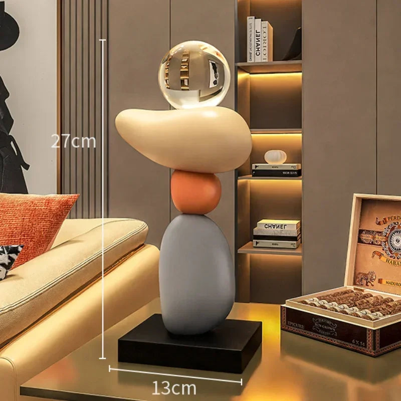 Morden Figurines Top Grade Ornaments Miniature Interior Table Top Items Aesthetic Decoration Home Accessories Living Room Simple