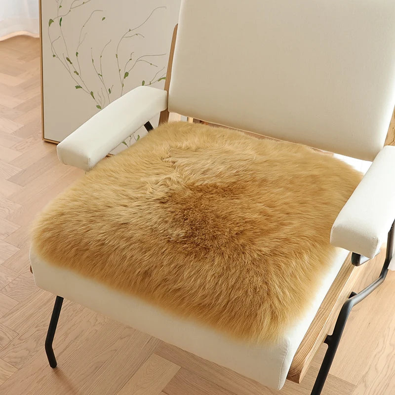 Australian Whole Sheepskin Pad Home Wool Sofa Cushion Office Chair Comfort Mat Bedroom Soft Bay Window Pad Thick Floor lz66