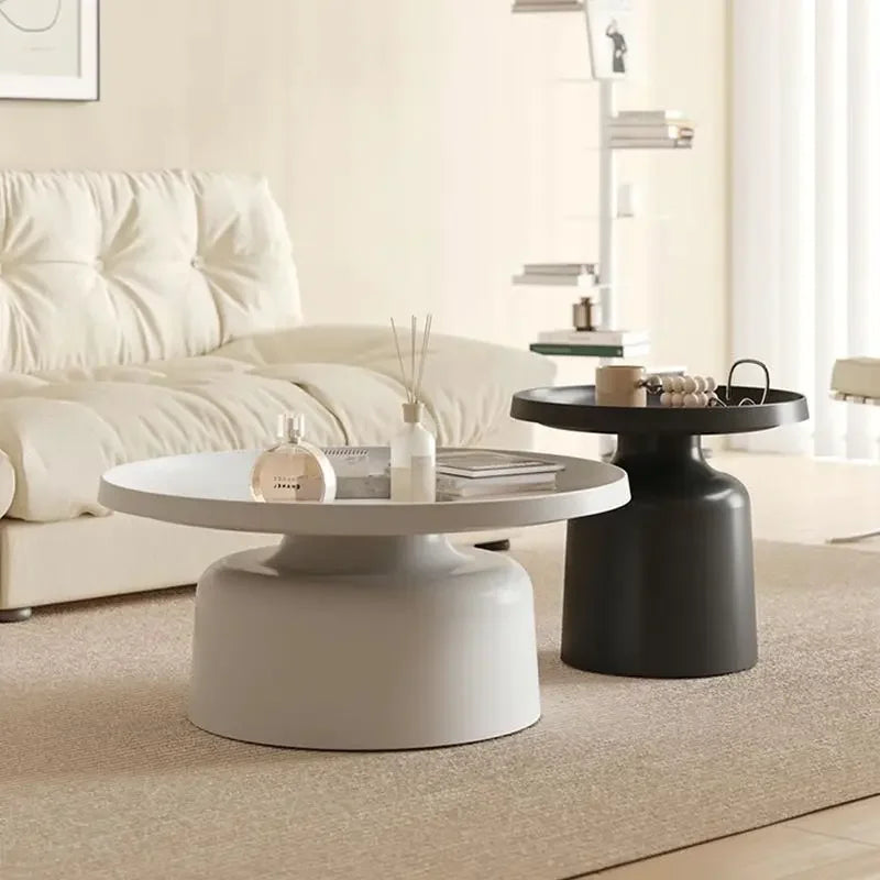 Nordic Circular Coffee Table for Modern Living Rooms – view 4, modern home furniture
