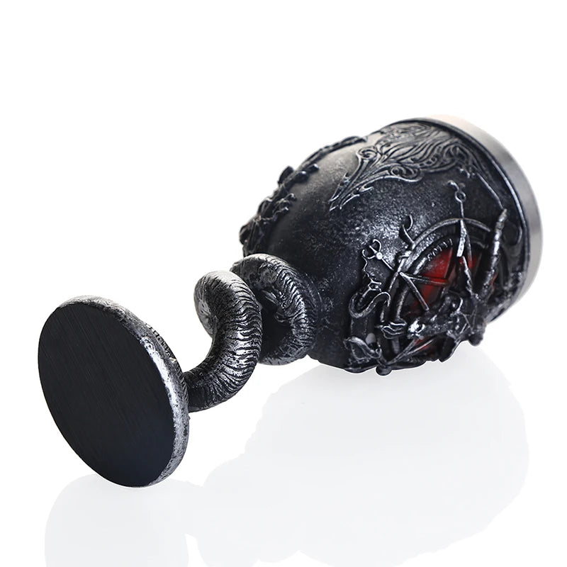 200ml Baphomet Wine Glass Buffmet Resin Stainless Steel Goblet Horn Cocktail Glasses Whiskey Cup Pub Bar Drinkware Dropshipping