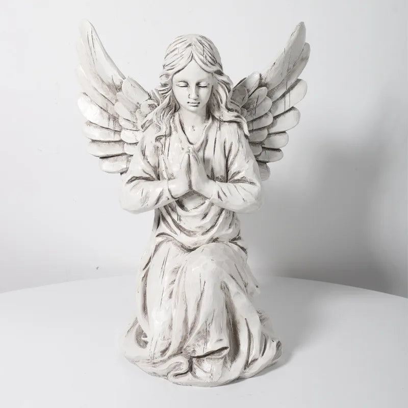 Kneeling Angel Figurines Nordic Sculptures Luxury Modern Creative Ornaments Aesthetic Art Gardens Ornament Garden Decorations
