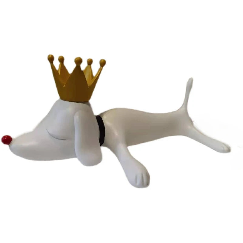 Animal Table Figurine White Miniatures Sculpture Modern Room Bedroom Decoration Accessories Valentine Gift Home Decor Items