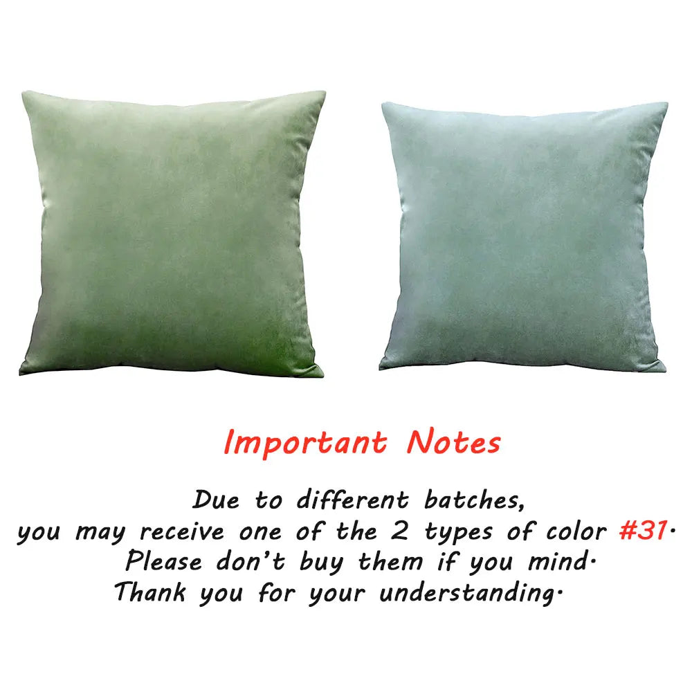 Velvet Cushion Cover Solid Color Throw Pillow Covers for Living Room Sofa Decorative Pillow Home Decor Pillowcase