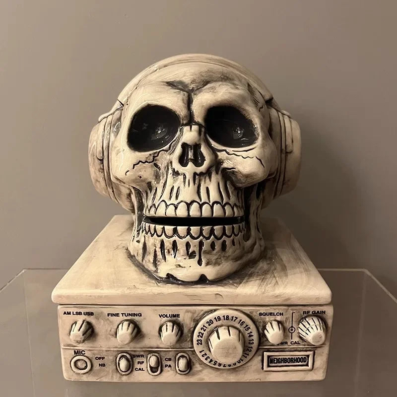 Creative Skull Ornaments Art Figurines Retro Sculptures Tabletop Skeleton Luxury Home Decor Cool Stuff All Saints' Day Gifts