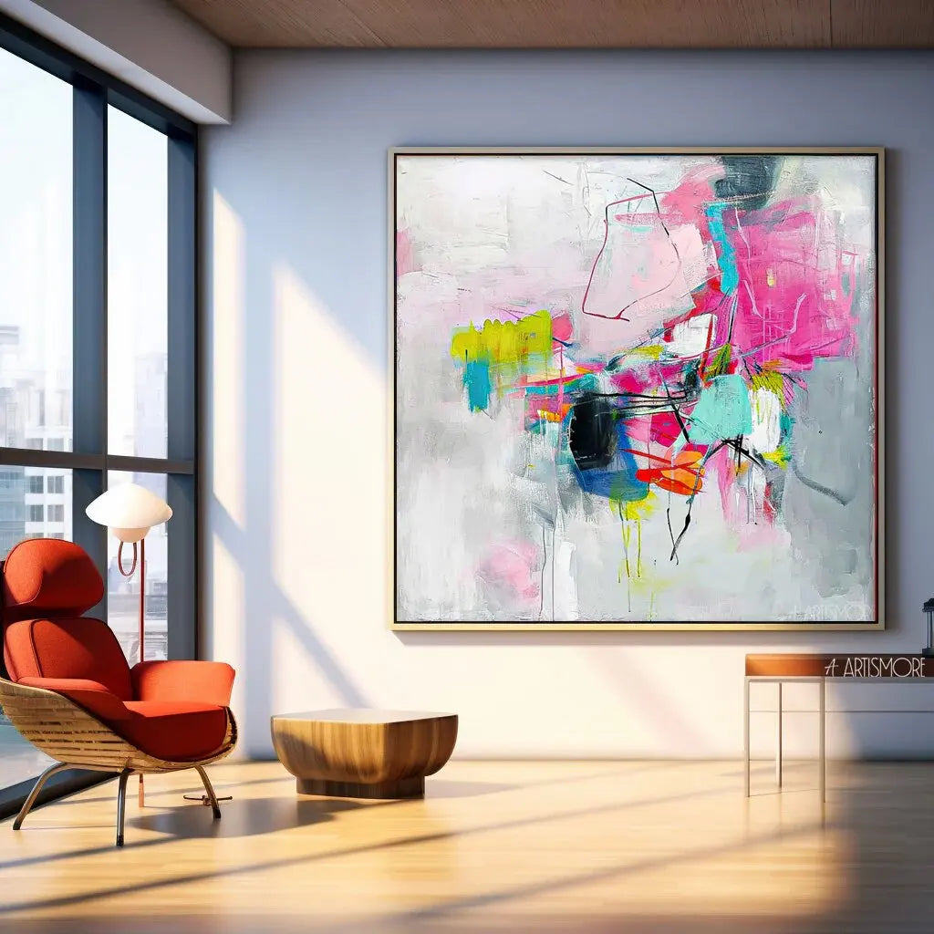 Huge Thick Texture 100% Hand Painted Modern Abstract Oil Painting On Canvas Wall Art For Living Room Home Decoration No Frame