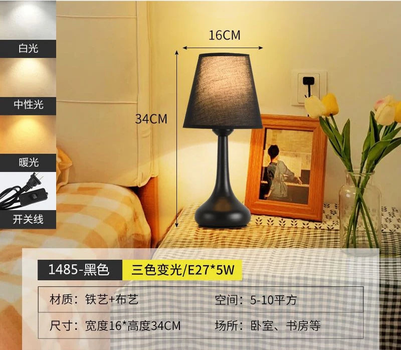 Night Nordic Decorative Lamp Bedside Ambient Table Living Room Decorative Lamp Retro Lron Lighting Декоративные Лампы MHZSD