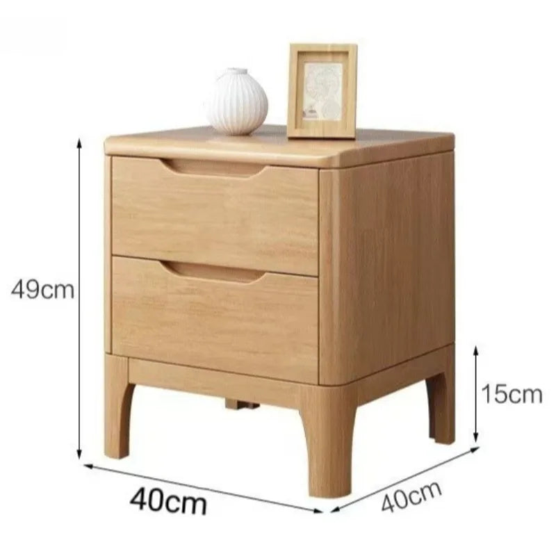 Minimalist Wooden Nightstand with Drawers – view 6, modern home furniture