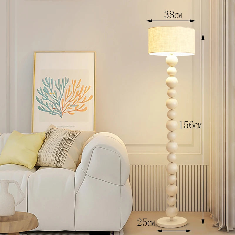 Modern minimalist LED floor lamp, living room, bedroom, study, Nordic Ins style creative remote control dimming vertical lamp
