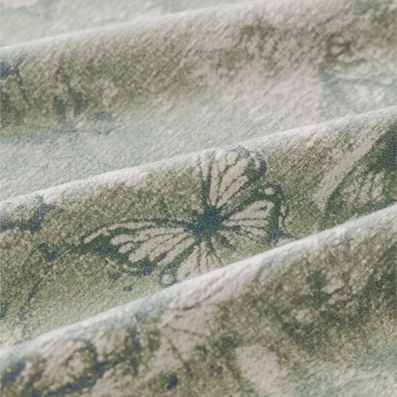 Autumn Universal Chenille Sofa Cover French Ruffled Edge Creamy Mats Aesthetic Flower Printed Anti-Slip Patchwork Couch Cushion