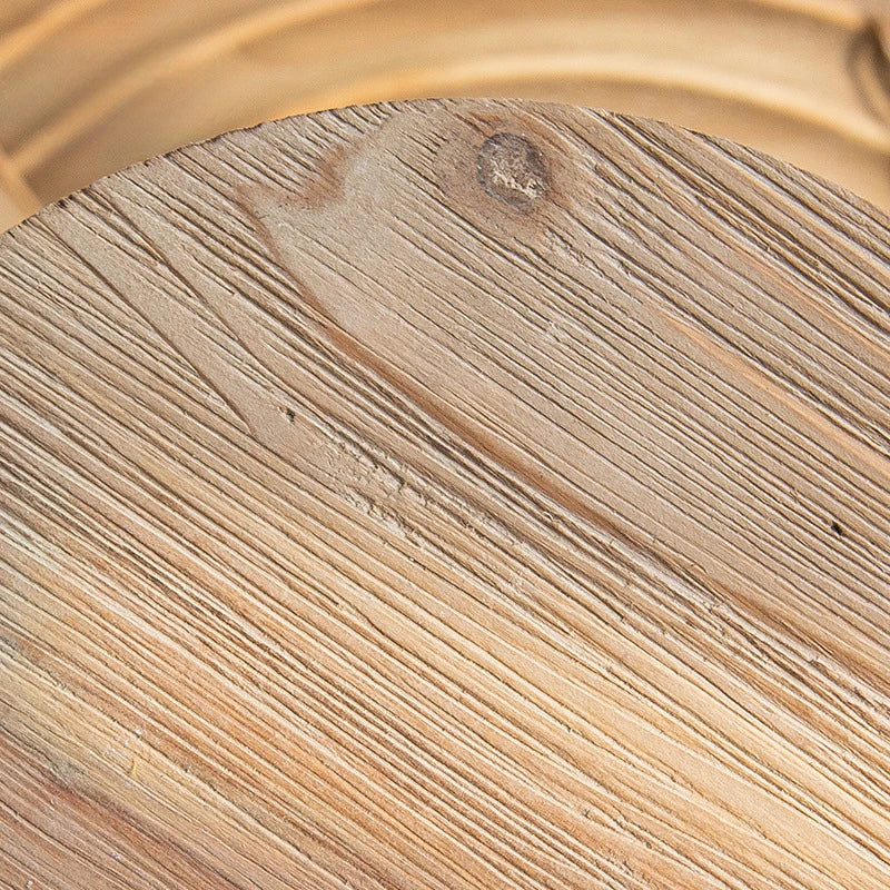 Modern Round Storage Trays Wooden Fruit Food Luxury Figurines Organizer Aesthetic Ornaments Hospitality Accessories Kitchen