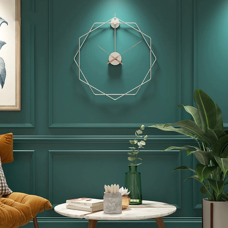 Nordic Luxury Large Wall Clocks New Modern Simple Living Room Kitchen Wall Clocks Creative Home Office Wall Decor Hanging Watche