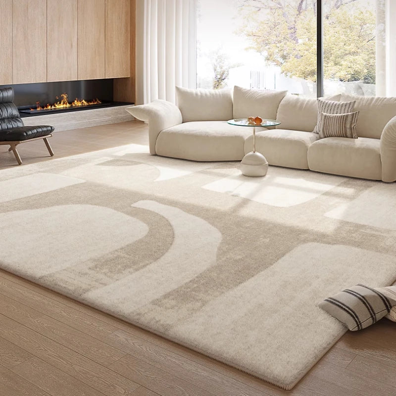 French Cream Style Waterproof Carpet Bedroom Fluffy Soft Thickened Sofa Carpets Living Room Decoration Large Area Rug 러그 kовер